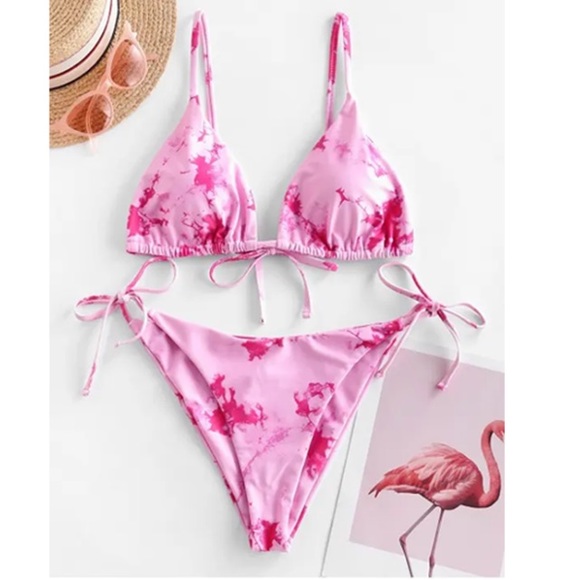 Princess Polly Other - Sunny Orchid Pink Tye Dye Bikini